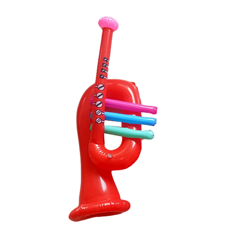 PVC Inflatable Guitar Microphone Lute Musical Instrument Kids Party Props Toy 