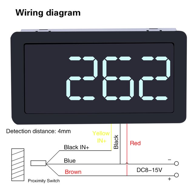 FAGINEY RPM Meter Measure Temperature Digital RPM Meter Instrument Display For Industry
