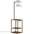SUNMORY Floor Lamp with Table, Lamps for Living Room with USB Port