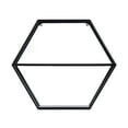 thumbnail image 4 of hometrends Fumar Hexagon Metal Wall Shelf, 4 of 5