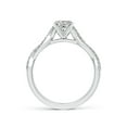 thumbnail image 2 of ANGARA Natural 0.75 Ct. Diamond Classic Engagement Ring in Sterling Silver for Women (Ring Size: 5), 2 of 10