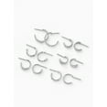 thumbnail image 4 of Time And Tru Mini Hoop Earrings Silver, 10mm-12mm, 6 Pack, 4 of 5
