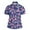 Purple, variant on Polo Shirt Men Thin Breathable Novelty Print Turndown Collar Shirts Quick Dry Short Sleeve Slim Fit Casual T Shirt