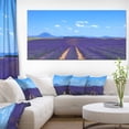 thumbnail image 1 of Lavender Blooming Fields and Trees - Oversized Landscape Wall Art Print, 1 of 3