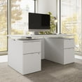 thumbnail image 3 of Stratus 60W Standing Desk with Drawers & Panel in White - Engineered Wood, 3 of 8
