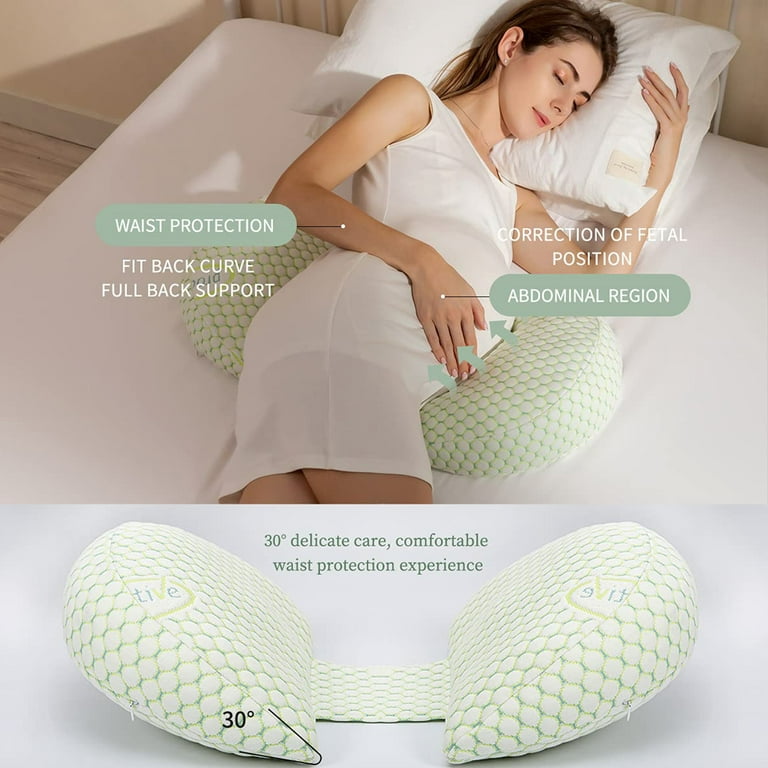 iFanze Pregnancy Pillow for Side Sleeper, Adjustable Double Wedge