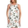 thumbnail image 1 of Fotbe Vintage Palm Trees Vestido de Verano sin Mangas para Mujer – Vestido Midi Línea A, Estilo Camiseta Floral, Vestido Playero Casual y Fluido, 1 of 7