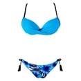 thumbnail image 1 of Traje de baño dividido de bikini sin espalda estampado con aro cómodo para mujer con almohadilla en el pecho OAVQHLG3B Store lin121212, 1 of 4