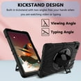 thumbnail image 6 of Dteck Case for Samsung Galaxy Tab A8 10.5-inch (SM-X200/X205),Heavy Duty 3-Layer Protection Rotating Stand Case Shockproof Armor Hard Cover with Shoulder Strap for Galaxy Tab A8 10.5-inch,Black, 6 of 7