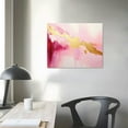 thumbnail image 3 of COMIO  Pink Canvas Wall Art, Abstract Picture Print, Pink Marble Bathroom Wall Decor Modern Living Room Bedroom Home, Canvas Wall Art, 3 of 4