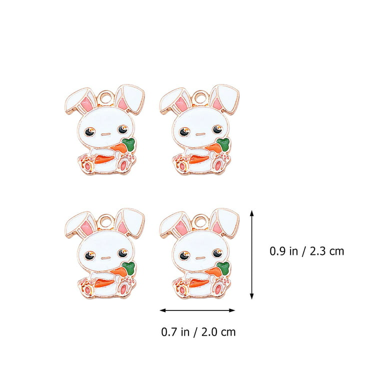 20pcs Jewelry Making Bunny Charms Rabbit Easter Charms Rabbit