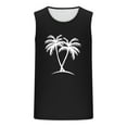 thumbnail image 4 of HOMADLES Tank Tops for Men Summer Tree Print Crewneck Muscle Sleeveless Tops Black XL, 4 of 5