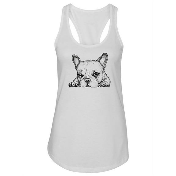 Pug On The Floor Tank Women -Image by Shutterstock, Female Large