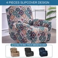 thumbnail image 4 of Recliner Slipcovers -Pieces Lazyboy Recliner Covers Recliner Couch Covers Recliner Chair Cover Non Slip Reclining Slipcovers with Storage Pockets Furniture Protector for Living Room, 4 of 8