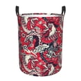 thumbnail image 1 of Balery Rooster Head Cesta de ropa redonda con asas, impermeable, independiente, para ropa, juguetes, dormitorio y familia-Small, 1 of 6