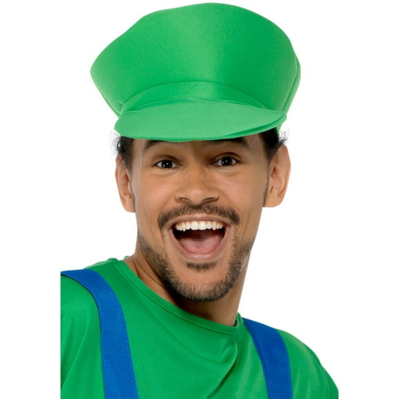 Karnival Costumes Adult's Green Plumber Gamer Guy Hat Costume Accessory
