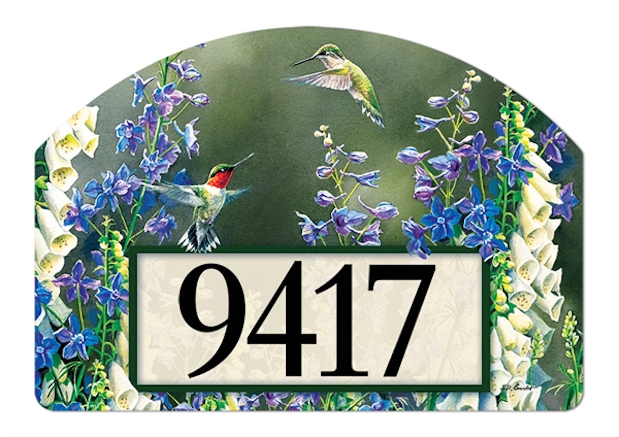 Hummingbird Garden Spring Yard DeSigns Insert Floral Address