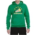 thumbnail image 2 of Wild Bobby All Star Cheerleading Megaphone Girl Sports Unisex Graphic Hoodie Sweatshirt, Kelly, Small, 2 of 5