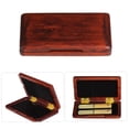 thumbnail image 4 of Solid Wood Reed Case Wooden Holder Box for Tenor/ Alto/ Soprano Saxophone Clarinet Reeds, 2pcs Capacity, 4 of 7