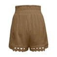 thumbnail image 5 of DHFJKG Womens Bohemian Shorts Crochet Casual Drawstring Loose Fit Summer Beach Shorts Vacation Stylish Bottoms, 5 of 5