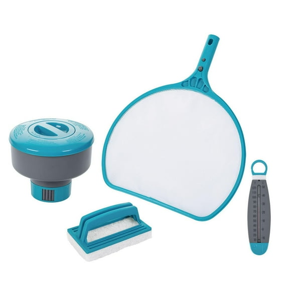 Mainstays Pool Accessory Kit with 4 Total Items Including a Pool Skimmer Net