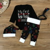 1Set Infant Baby Boy Girl Clothes Romper Pants Leggings 4PCS New Years Outfits