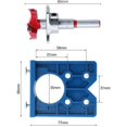 thumbnail image 2 of 35mm Hinge Jig Sets, Forstner Drill Bit Sets for Concealed Hinge Drill, Cabinet Hinge Locator Guide Tools and Mounting Plates, 2 of 5