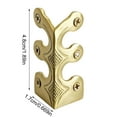 thumbnail image 3 of Qiopertar Under $5 Socket Corner Protectors Vintage Metal Covers, Brass Decorative Protective for Furniture Edges, Home Office Corner Guards, 3 of 7