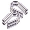 thumbnail image 1 of Homoyoyo 4Ud De Cable De Acero Inoxidable Para Trabajo Pesado Con Acabado Suave Plata, 1 of 6