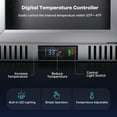 thumbnail image 5 of Coolski 53’’ Wide Beverage Refrigerator with 3 Doors, Commercial Back Bar Cooler Fridge for Beer Soda Wine, ETL NSF Approved, Stainless Steel, 5 of 8