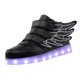 thumbnail image 5 of Zapatillas de deporte casuales para niños Yotijar LED Carga USB Negro 30, 5 of 10