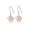 C-Rose Gold, variant on Solid 925 Sterling Silver Hawaiian Flower Drop Earrings Plumeria for Women Teens CZ Flower Dangle Earrings Hooks for Spring