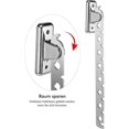 thumbnail image 4 of 2Pcs Wall Mounted Clothes Hanger Clothes Drying Rack Drying Rack 90 Rotation Wall Mounted Foldable Clothes Rack with Screws and Anchors, 4 of 5