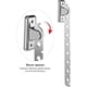 thumbnail image 4 of 2Pcs Wall Mounted Clothes Hanger Clothes Drying Rack Drying Rack 90 Rotation Wall Mounted Foldable Clothes Rack with Screws and Anchors, 4 of 5