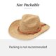 thumbnail image 5 of Sombrero Wallaroo Catalina Cowboy de fibra de rafia en forma de hongo para mujer, 5 of 9