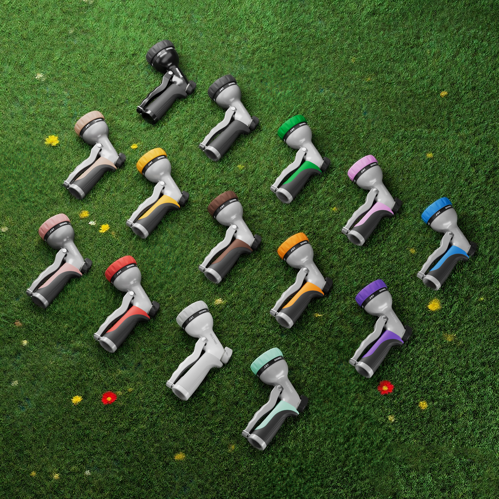 Restmo Metal Garden Hose Nozzle with 7 Spray Patterns photo 8