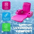 thumbnail image 3 of TRC Recreation Folding Baja II Portable Pool Float Lounger, Flamingo Pink, 3 of 8