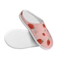 thumbnail image 3 of KLL Strawberry Pattern Adult Unisex Cozy Slippers,Fuzzy Slip-on Slippers TPR Sole Slippers Comfort Plush Home Footwear for Indoor & Outdoor-35/36, 3 of 7
