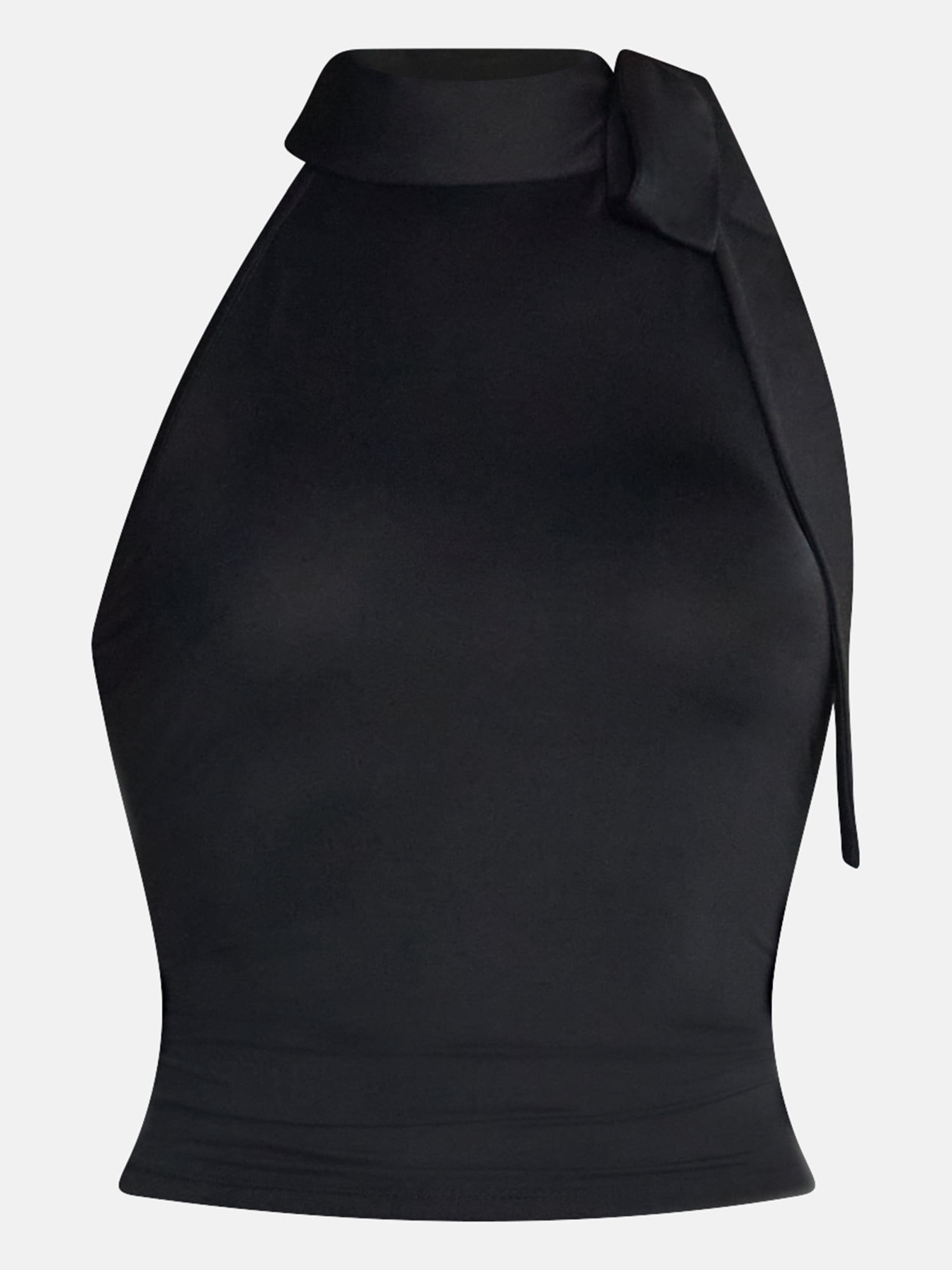 No Boundaries Tie Neck Halter Top, Women's XXS-XXL