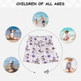 thumbnail image 6 of FORMRS Boys Swim Trunks Quick Dry Mesh Lining Beach Boardshorts, Sizes XS-XL, Purple Halloween Gooses, 6 of 7