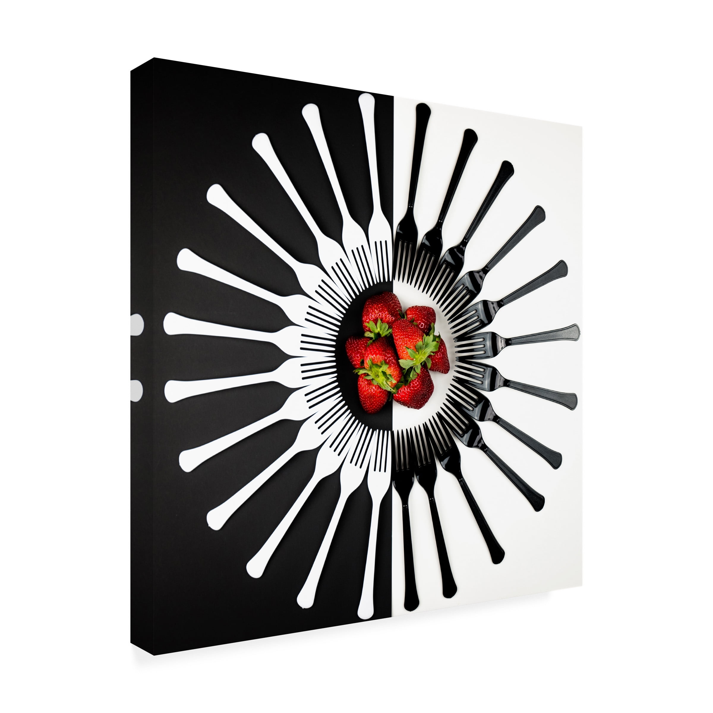 Mike Melnotte 'Strawberry Designs' Canvas Art