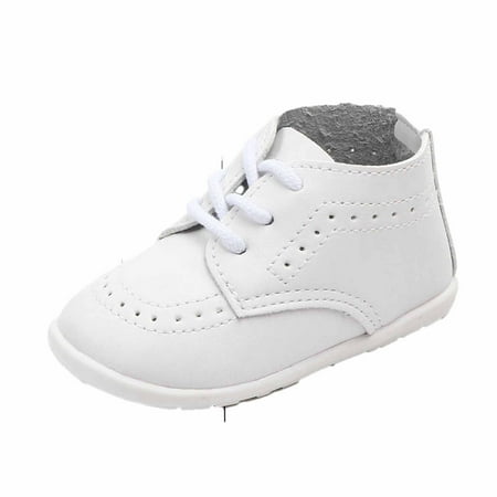 Uaswgudfs Infant Boys and Girls Oxford Shoes PU Leather Loafers Wedding Dress Shoes Babys Crib Shoes  0-1T