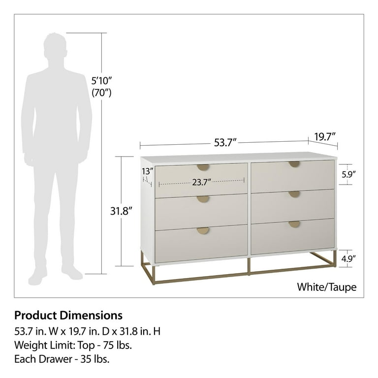 Kelly 5 Shelf / 2 Drawer Closet Organizer – The Novogratz