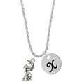 thumbnail image 1 of Delight Jewelry Silvertone Unicorn Silvertone Script Initial Disc - X - Charm Necklace, 20"+3", 1 of 1