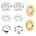 thumbnail image 3 of LABRIMP 8Pcs Hollow Shape Overflow Cover Rings for Hotel Sink Overflow Rings, 3 of 8
