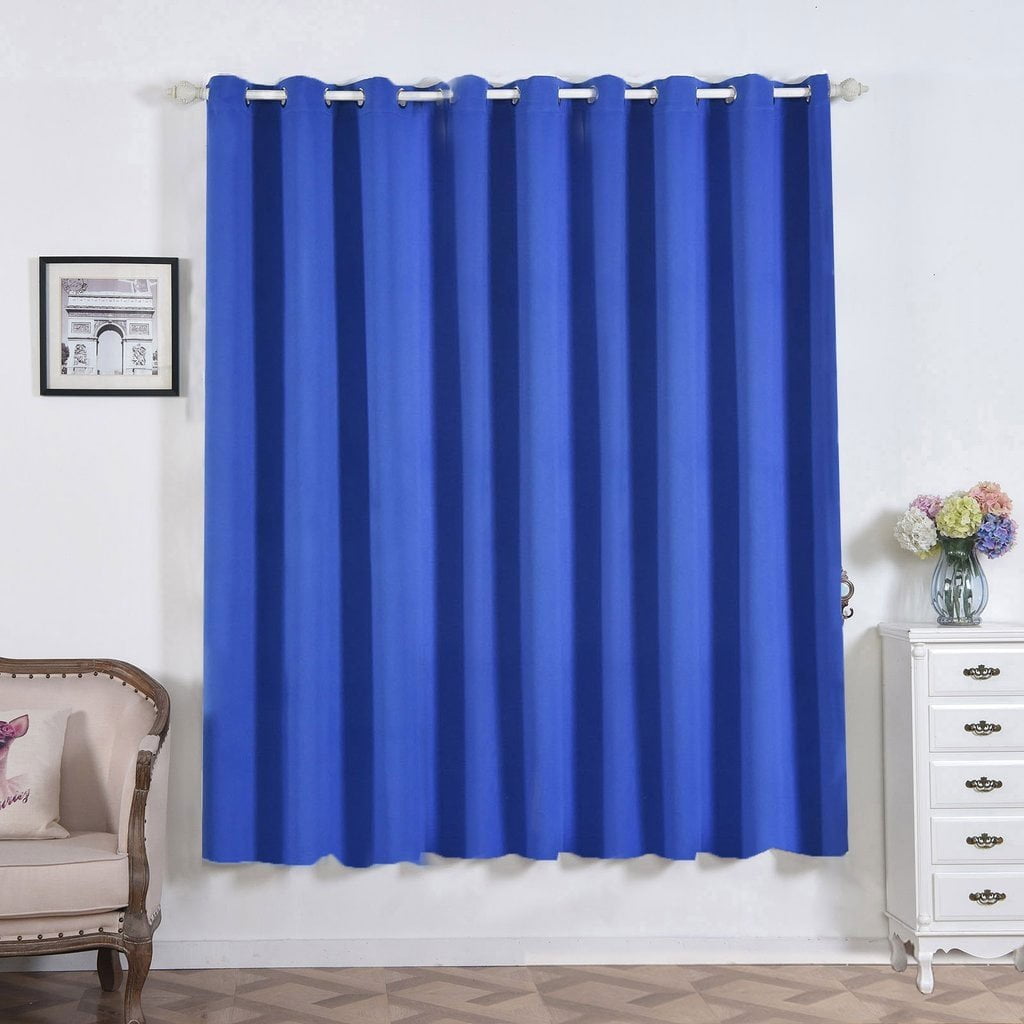 Royal Blue Blackout Curtains | 2 Packs | 52 x 84 Inch Grommet Curtains