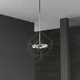 thumbnail image 4 of Dainolite 4 Light Pendant, Polished Chrome & Matte Black Finish, 4 of 4