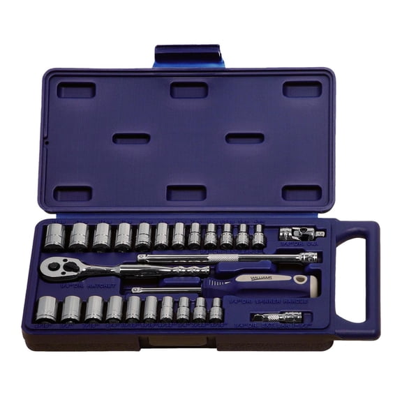 Williams 50661 1/4-Inch Drive Socket and Drive Tool Set, 27-Piece