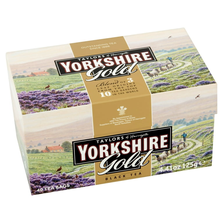 Taylors of Harrogate Yorkshire Gold Black Tea Bags, 40 count, 4.4 oz
