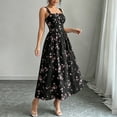 thumbnail image 2 of WRKEKC Summer Dresses for Women Printed Sleeveless a Line Pleated Square Neck Ankle Length Versatile Casual Wear, 2 of 8